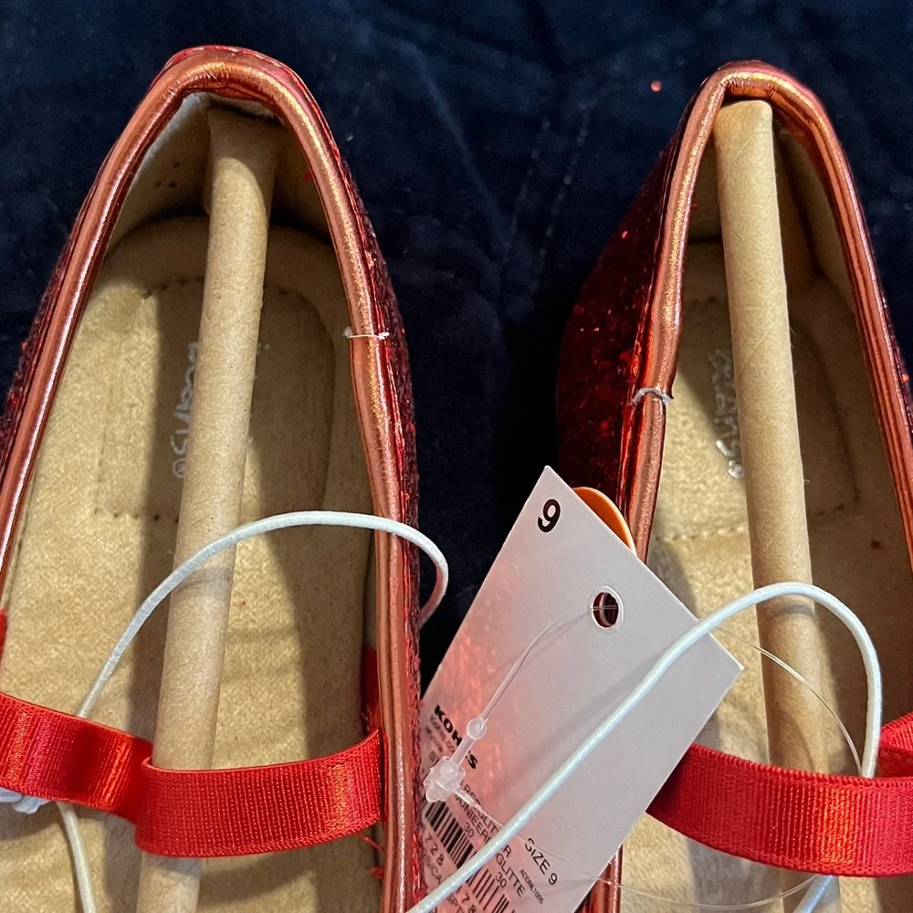 Jumping Beans Red Glitter Dress Shoes